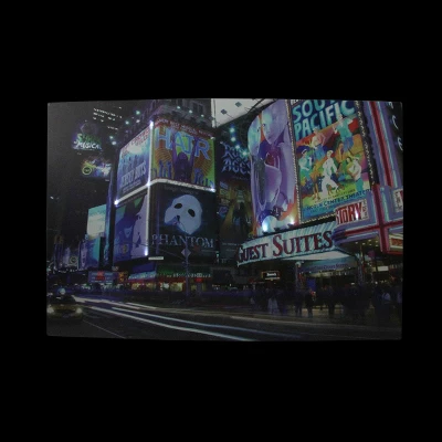 Northlight LED Lighted NYC Times Square Canvas Wall Art 15.75" X 23.5" 1 Northlight LED Lighted NYC Times Square Canvas Wall Art 15.75" X 23.5"