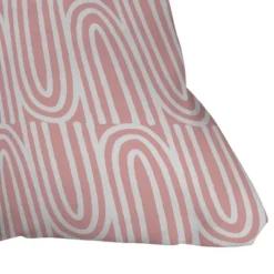 Mirimo Bows Outdoor Throw Pillow Pink/White - Deny Designs