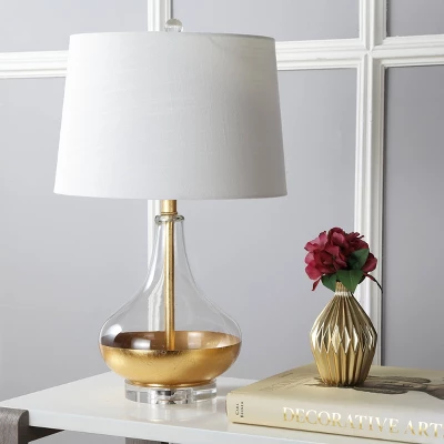 24.5" Glass West Table Lamp (Includes LED Light Bulb) Clear - JONATHAN Y 2 24.5" Glass West Table Lamp (Includes LED Light Bulb) Clear - JONATHAN Y - Image 2