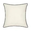 17"x17" Celebrations Mr. & Mrs. Cursive Embroidered Applique Square Throw Pillow Oyster - Edie@Home