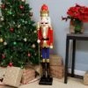 Sunnydaze Decor Sunnydaze Arnold The Strong Indoor Decorative Traditional Christmas Wooden Nutcracker Statue, 48-Inch
