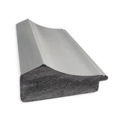 19" X 53" Non-Beveled Peak Polished Nickel Narrow Full Length On The Door Mirror - Amanti Art