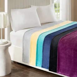 60"x70" Oversized Microlight Plush Solid Throw Blanket - Intelligent Design -Home Decor Shop GUEST 34d9f376 cebd 426a 8c9a aaa6eb5c60e0