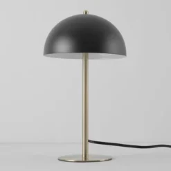 15" Luna Desk Lamp With Brass Accents Matte Black - Globe Electric -Home Decor Shop GUEST 37fba2c9 bd79 4d4c 990d 8cca85069f52
