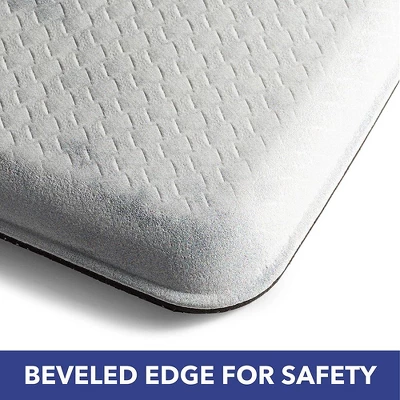 J&V TEXTILES Anti Fatigue Kitchen Mat Cushioned Anti Fatigue, Non Slip Waterproof Mat Standing Desk, 20x36x1/2 Inches (Let's Stay In) 2 J&V TEXTILES Anti Fatigue Kitchen Mat Cushioned Anti Fatigue, Non Slip Waterproof Mat Standing Desk, 20x36x1/2 Inches (Let's Stay In) - Image 2