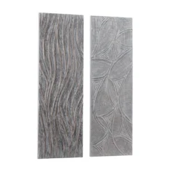 Set Of 2 Wooden Leaf Intricately Carved Wall Decors Gray - Olivia & May -Home Decor Shop GUEST 38997754 f07d 4556 a469 08b873422ec2