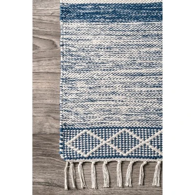 NuLOOM Striped Fringe Angela Area Rug 2 NuLOOM Striped Fringe Angela Area Rug - Image 2
