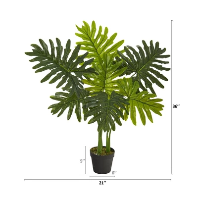 Nearly Natural 3-ft Philodendron Artificial Plant (Real Touch) 1 Nearly Natural 3-ft Philodendron Artificial Plant (Real Touch)