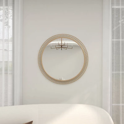 Contemporary Metal Wall Mirror Gold - Olivia & May 14 Contemporary Metal Wall Mirror Gold - Olivia & May - Image 14