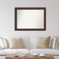 43" X 32" Non-Beveled Wildwood Brown Wall Mirror - Amanti Art -Home Decor Shop GUEST 3b2860bf 21d0 460c 85d3 7e3d6a534afb