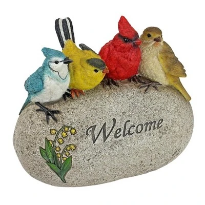 Design Toscano Birdy Welcome Garden Stone Statue: Large 8 Design Toscano Birdy Welcome Garden Stone Statue: Large - Image 8