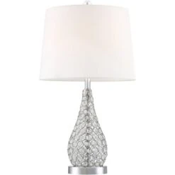 360 Lighting Sergio Modern Accent Table Lamps 23 1/2" High Set Of 2 Acrylic Chrome USB Charging Port White Drum For Bedroom Living Room Bedside Desk 15 360 Lighting Sergio Modern Accent Table Lamps 23 1/2" High Set Of 2 Acrylic Chrome USB Charging Port White Drum For Bedroom Living Room Bedside Desk -Home Decor Shop GUEST 3d608808 3ba7 4e26 a7d0 3bc2d1e50e10