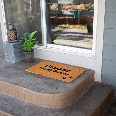 BirdRock Home Friendly Pooch Coir Front Door & Entry Doormat - 18" X 30" 5 BirdRock Home Friendly Pooch Coir Front Door & Entry Doormat - 18" X 30" - Image 5
