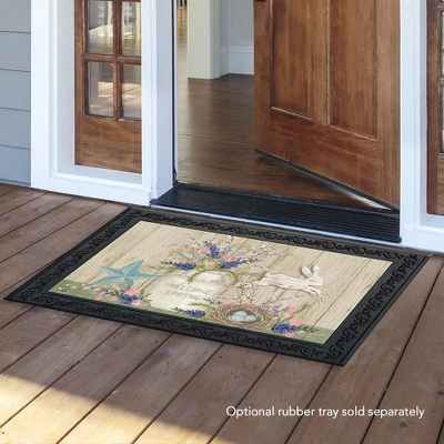 Briarwood Lane Gifts Of Spring Primitive Doormat Floral Mason Jar Indoor Outdoor 30" X 18" 2 Briarwood Lane Gifts Of Spring Primitive Doormat Floral Mason Jar Indoor Outdoor 30" X 18" - Image 2