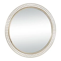 Contemporary Metal Wall Mirror Gold - Olivia & May 19 Contemporary Metal Wall Mirror Gold - Olivia & May -Home Decor Shop GUEST 42e85781 b971 49d9 981f da22469d7ba2