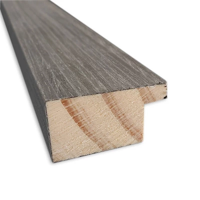 17" X 51" Pinstripe Wood Framed Full Length On The Door Mirror Lead Gray - Amanti Art 1 17" X 51" Pinstripe Wood Framed Full Length On The Door Mirror Lead Gray - Amanti Art