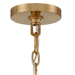 Franklin Iron Works Soft Gold Chandelier 42" Wide Farmhouse Rustic Bent Arms 8-Light Fixture For Dining Room Living House Home Foyer Kitchen Island -Home Decor Shop GUEST 466b267c 9fa1 4abb b914 6225ab953a8f