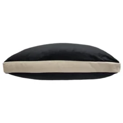 17"x17" Chelsea Contrast Square Throw Pillow Black/Cream - Edie@Home