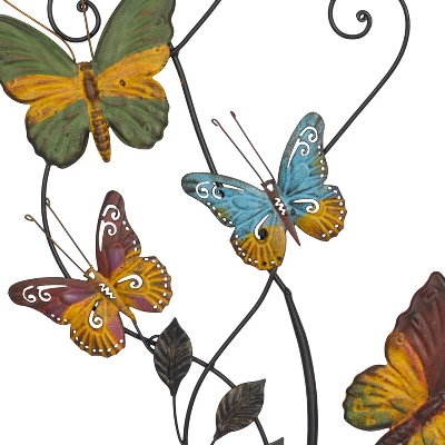 29" X 15" Iron Eclectic Butterfly Wall Décor - Olivia & May 8 29" X 15" Iron Eclectic Butterfly Wall Décor - Olivia & May - Image 8