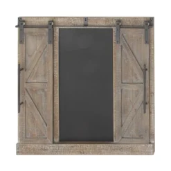 Farmhouse Wood Window Inspired Chalkboard Wall Decor Brown - Olivia & May -Home Decor Shop GUEST 48246b3e eed0 4906 b766 00138a96f3e6