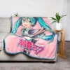 Just Funky Hatsune Miku Crypton Voice Fleece Throw Blanket | 45 X 60 Inches