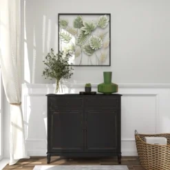 30" X 30" Metal Leaf Tall Cut-Out Wall Decor With Intricate Laser Cut Designs Green - Olivia & May -Home Decor Shop GUEST 48a199bc 6e4f 46ab 8c3a ccfc8979c7e7