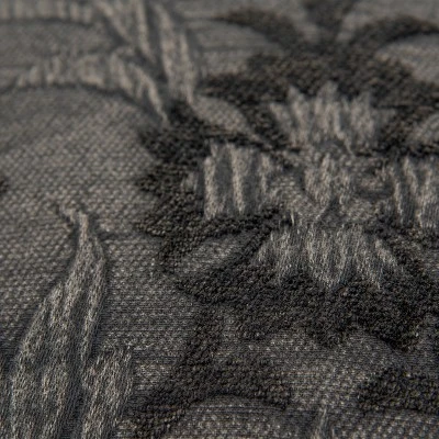 20"x20" Oversize Medallion Poly Filled Square Throw Pillow Charcoal - Rizzy Home 2 20"x20" Oversize Medallion Poly Filled Square Throw Pillow Charcoal - Rizzy Home - Image 2