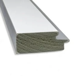 22" X 26" Eva White Framed Wall Mirror Silver - Amanti Art