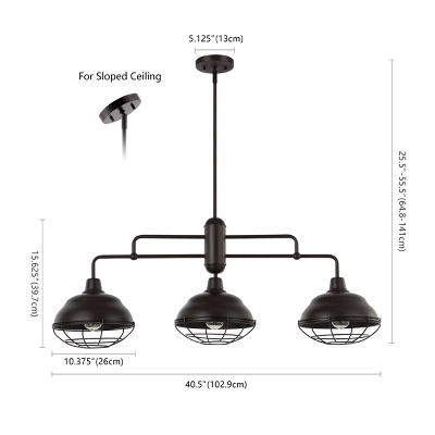 Light Levi Industrial Farmhouse Iron Linear LED Pendant Oil Rubbed Bronze - JONATHAN Y 7 Light Levi Industrial Farmhouse Iron Linear LED Pendant Oil Rubbed Bronze - JONATHAN Y - Image 7
