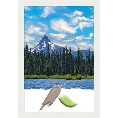 Amanti Art Vanity White Narrow Picture Frame 11 Amanti Art Vanity White Narrow Picture Frame - Image 11