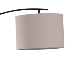 Dudley Floor Lamp Black And Brass Metal Accents - StyleCraft