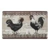 GoodGram Country Vintage Rooster Memory Foam Anti-Fatigue Kitchen Floor Mat - 18 In. W X 30 In. L