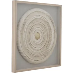 Dahlia Studios Natural Paper Ring 35 1/2" Square Shadow Box Framed Wall Art -Home Decor Shop GUEST 4b8ddc49 a723 4117 a542 b358daef4982