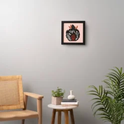 Oris Eddu Black Lives Matter Framed Wall Canvas Pink - Deny Designs -Home Decor Shop GUEST 4bc3091a e114 461e 8783 b572a9c01481