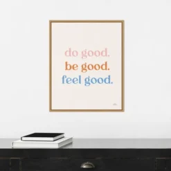 16" X 20" Do Good By Laura Marshall Framed Canvas Wall Art Light Brown - Amanti Art -Home Decor Shop GUEST 4c9f2c94 8fbf 43e4 82e0 88c8203493b2