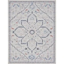 Nicole Curtis Machine Washable Series 1 Farmhouse Medallion Indoor Rug -Home Decor Shop GUEST 4ca8cc70 6d64 4ab5 94bf 6a7b0645984c
