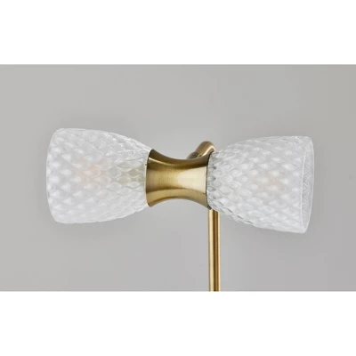 Nina Table Lamp Antique Brass (Includes LED Light Bulb) - Adesso 2 Nina Table Lamp Antique Brass (Includes LED Light Bulb) - Adesso - Image 2