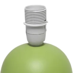 8.66" Petite Ceramic Orb Base Bedside Table Desk Lamp With Matching Tapered Drum Fabric Shade Green - Creekwood Home -Home Decor Shop GUEST 4d31ac43 c29f 428a b29f 7bd91f28cb59