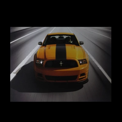 Northlight Fiber Optic And LED Lighted 2013 Ford Mustang Boss 302 Canvas Wall Art 12" X 15.75" 2 Northlight Fiber Optic And LED Lighted 2013 Ford Mustang Boss 302 Canvas Wall Art 12" X 15.75" - Image 2