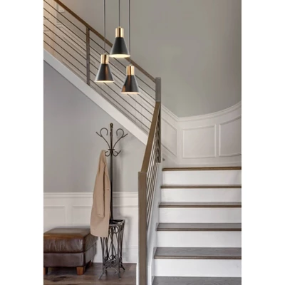 15" Metal Apollo Pendant (Includes Energy Efficient Light Bulb) Black - JONATHAN Y 5 15" Metal Apollo Pendant (Includes Energy Efficient Light Bulb) Black - JONATHAN Y - Image 5