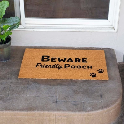 BirdRock Home Friendly Pooch Coir Front Door & Entry Doormat - 18" X 30" 7 BirdRock Home Friendly Pooch Coir Front Door & Entry Doormat - 18" X 30" - Image 7