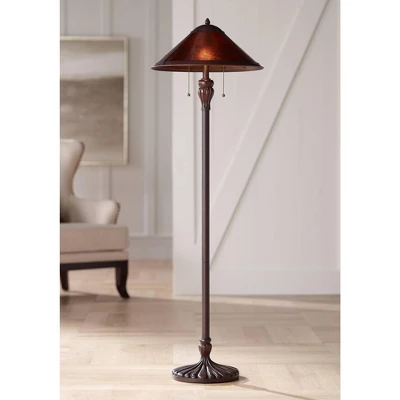 Regency Hill Capistrano Rustic Mission Floor Lamp Standing 57 1/2" Tall Bronze Metal Natural Mica Cone Shade For Living Room Bedroom Office House Home 1 Regency Hill Capistrano Rustic Mission Floor Lamp Standing 57 1/2" Tall Bronze Metal Natural Mica Cone Shade For Living Room Bedroom Office House Home