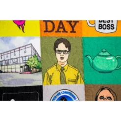 Just Funky The Office Sticker Bomb Quilt Fleece Throw Blanket | 45 X 60 Inches 7 Just Funky The Office Sticker Bomb Quilt Fleece Throw Blanket | 45 X 60 Inches -Home Decor Shop GUEST 51d16617 20d2 4fd3 9052 146211bff1a6