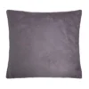 Unique Bargains Viscose Velvet Comfortable And Soft Decorative Throw Pillow Cover Square Steel