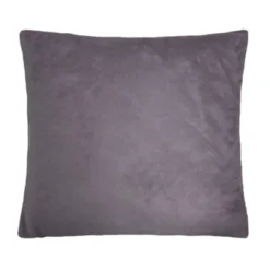 Unique Bargains Viscose Velvet Comfortable And Soft Decorative Throw Pillow Cover Square Steel