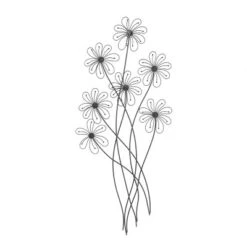 Metal Floral 3D Wire Wall Decor With Crystal Embellishments Black - Olivia & May -Home Decor Shop GUEST 531835e3 39f0 459d 8cf5 d5e8b996726f