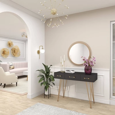 Contemporary Metal Wall Mirror Gold - Olivia & May 7 Contemporary Metal Wall Mirror Gold - Olivia & May - Image 7