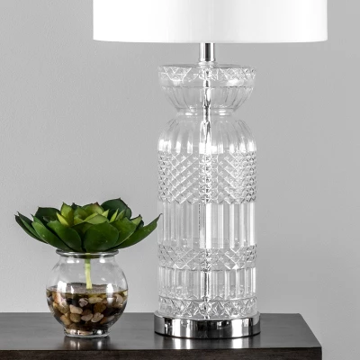 NuLOOM Catania 28" Glass Table Lamp 2 NuLOOM Catania 28" Glass Table Lamp - Image 2