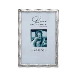 Lawrence Frames 710146 Silver Metal Bamboo 4x6 Picture Frame