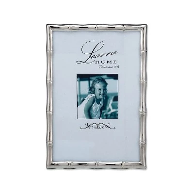 Lawrence Frames 710146 Silver Metal Bamboo 4x6 Picture Frame 1 Lawrence Frames 710146 Silver Metal Bamboo 4x6 Picture Frame